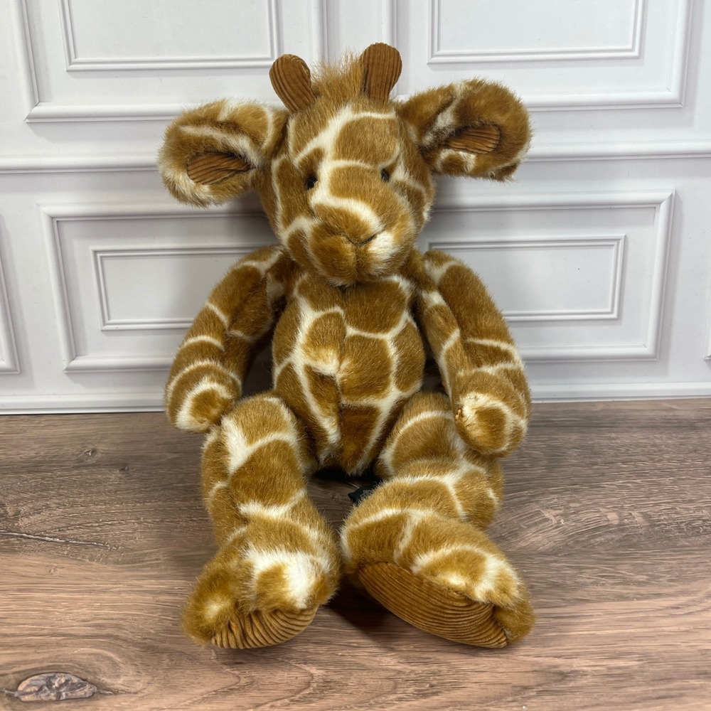 Vintage 90s Russ Berrie Godfrey Giraffe Heartfelt Collection Plush 15in Corduroy
